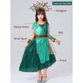 Little Surprise Box,Forest Snake Queen Kids Halloween Costume Dress Up-9-10Y