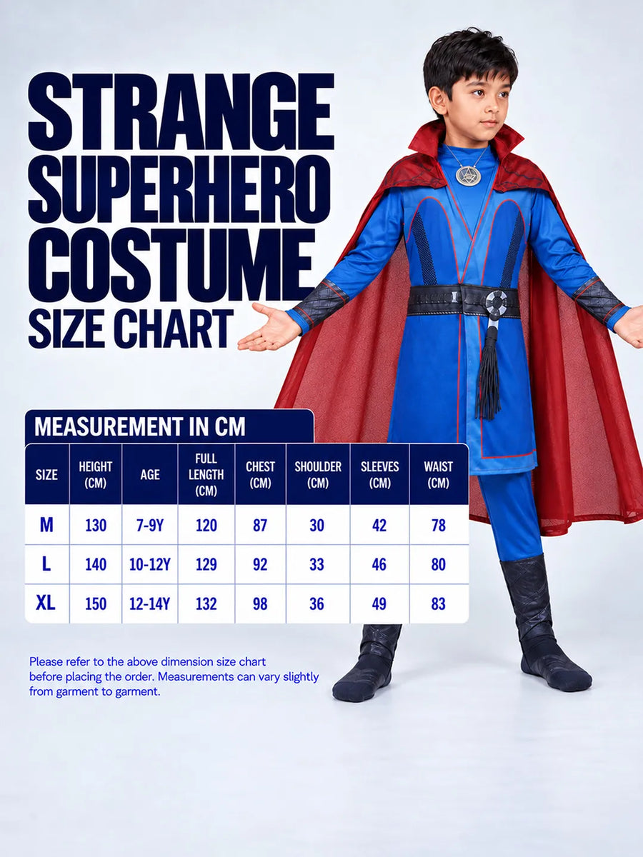 Strange Superhero, Kids Halloween Costume Fancy Dress Up