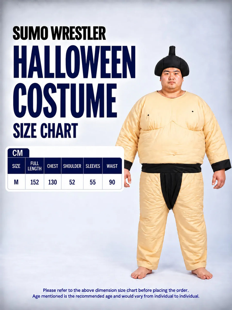 Sumo Wrestler Adult Halloween Costume Fancy Dress Up