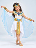 White & Gold Nile Girl, Kids Halloween Costume Fancy Dress Up