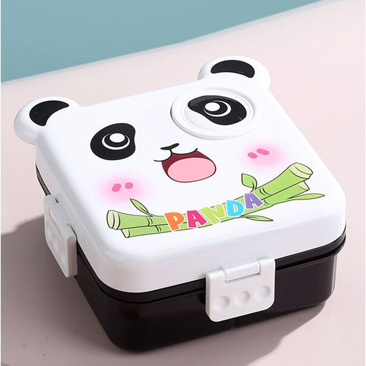 Little Surprise Box, Black Panda 2 decker Lunch Box for Kids