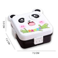 Little Surprise Box, Black Panda 2 decker Lunch Box for Kids