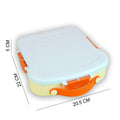 Little Surprise Box, Blue Bread slice Fun themed Kids Lunch Box/Tiffin