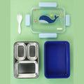 Little Surprise Box, Blue Whale Big Size Stainless Steel Kids Lunch Box
