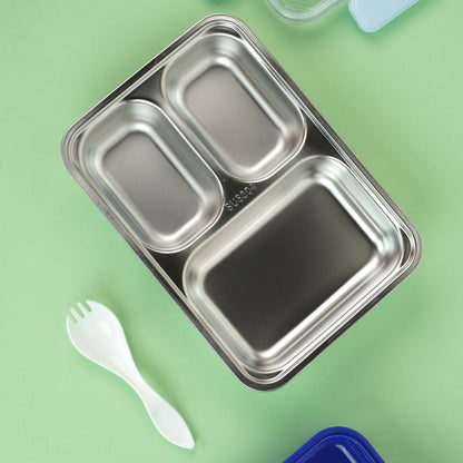 Little Surprise Box, Blue Whale Big Size Stainless Steel Kids Lunch Box