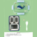 Little Surprise Box, Blue Whale Big Size Stainless Steel Kids Lunch Box