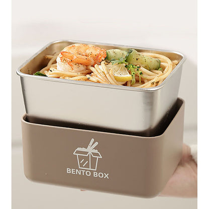 Little Surprise Box , Coffee color 2pcs Bento Stainless Steel Lunch Box Container set with insulated Matching lunch Bag for Kids & Adults