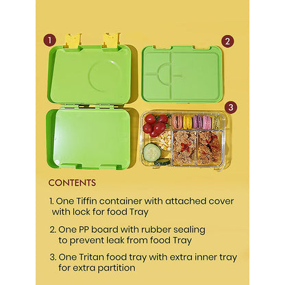 Little Surprise Box, 2 pcs Dino LunchBag & Bento Lunch box for Kids