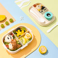 Little Surprise Box, Green Big Eye Dino 2 decker Lunch Box for Kids