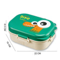 Little Surprise Box, Green Big Eye Dino 2 decker Lunch Box for Kids