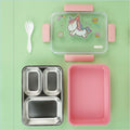 Little Surprise Box, Pink Party Hat Unicorn Big Size Stainless Steel Kids Lunch Box