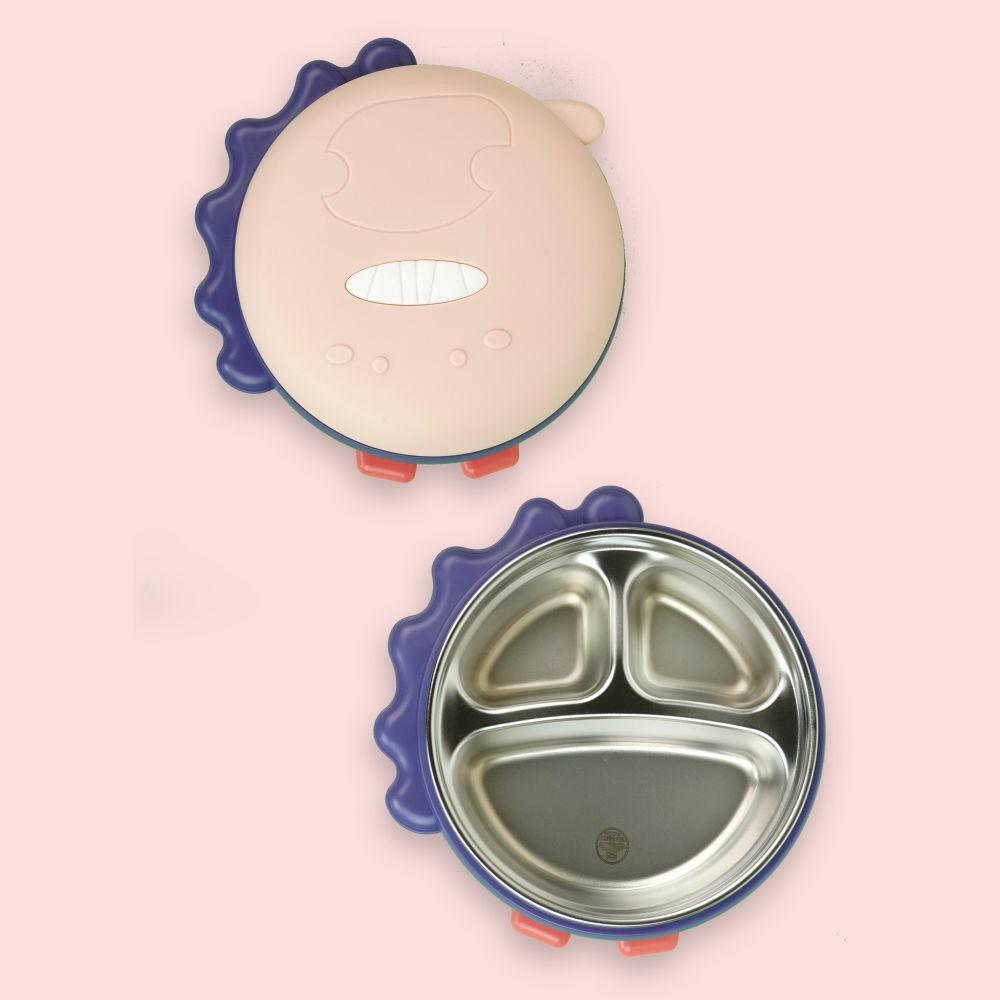 Little Surprise Box, 3d Pink Munch Monster Stainless Steel Kids Lunch Box