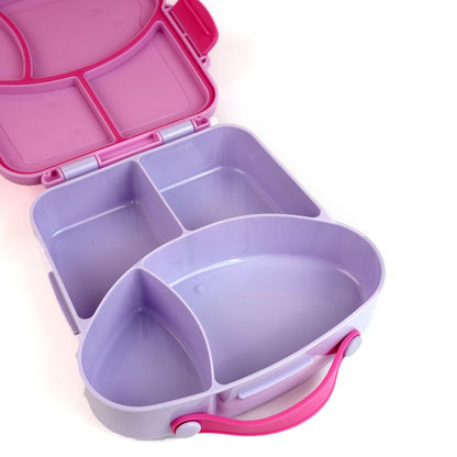 Little Surprise Box, Purple Bread slice Fun themed Kids Lunch Box/Tiffin