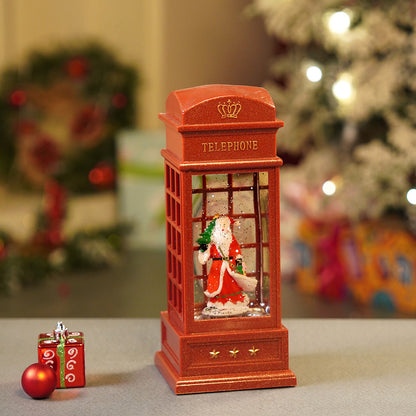 London Booth Santa flying robe, Musical Glitter Water Light, Christmas Lantern