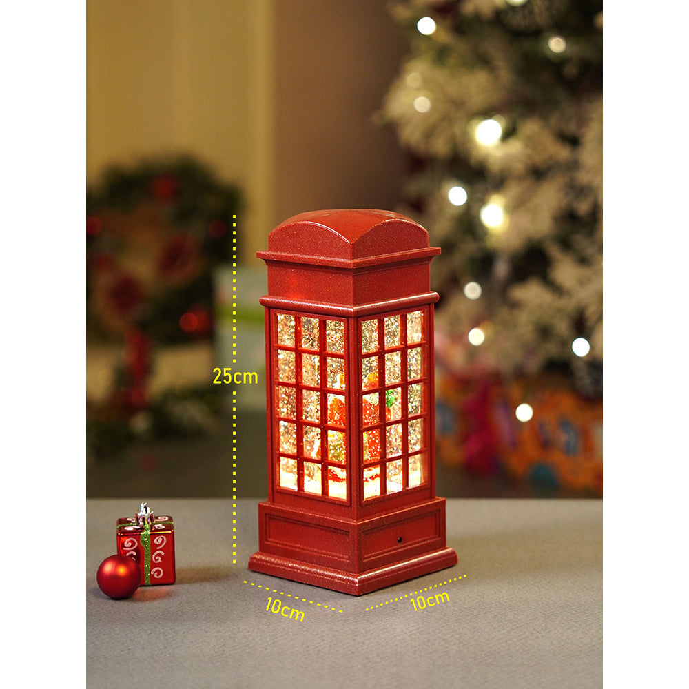 London Booth Santa flying robe, Musical Glitter Water Light, Christmas Lantern