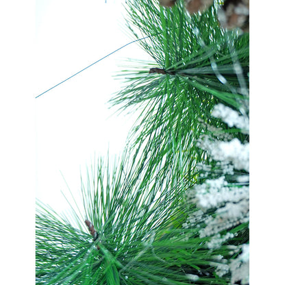 15 inches Big Frosty Pinecone Artificial Christmas wreath for Door Wall & Christmas Décor