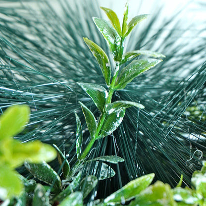 15 inches Checkered Bow Cotton buds and bushy Florals artificial christmas Wreath & Christmas door Décor