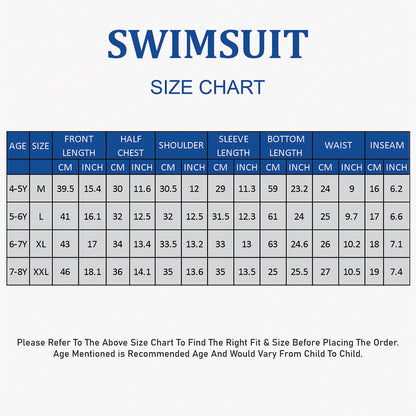 Dive 2-Piece Navy & Purple Front-Zip Jacket with Full Length Pants, 2.5mm Neoprene Kids Swimsuit with Free Washbag