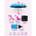 Blue Mermaid with Shutter style cover Kids-Umbrella-6-13Y