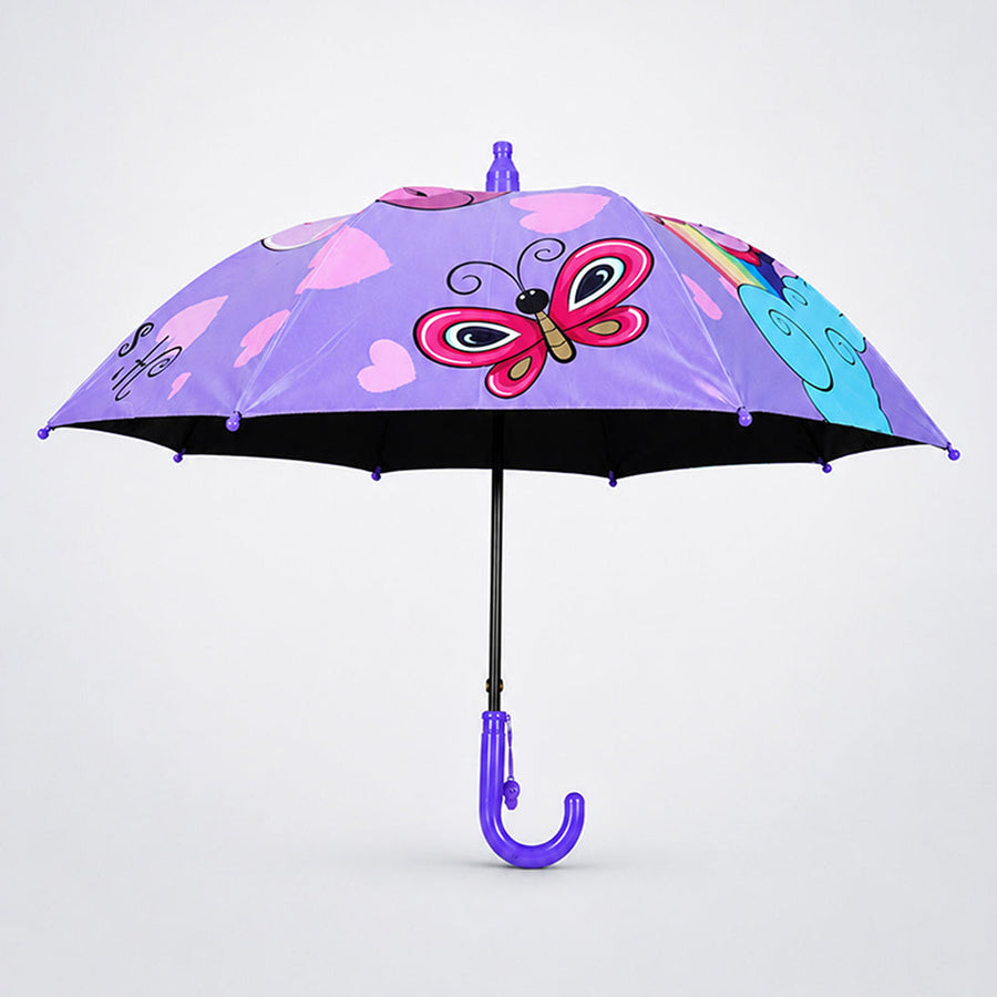 Unicorn Rainbow with Shutter style cover Kids-Umbrella  6-12Y