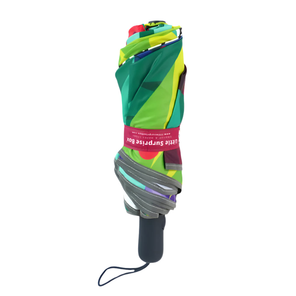 Little Surprise Box, 3 fold KellyJo & Starsy Rain & All Season Umbrella for Kids