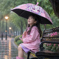 Wheel style Baby Girl Printed UPF 50+ Kids-Umbrella-5-10Y