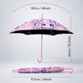 Wheel style Baby Girl Printed UPF 50+ Kids-Umbrella-5-10Y