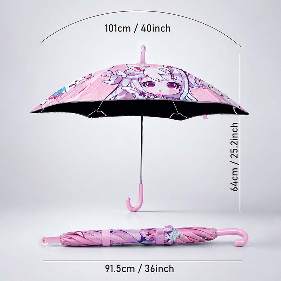 Wheel style Baby Girl Printed UPF 50+ Kids-Umbrella-5-10Y