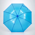 Neon Blue Jelly Transparent Umbrella for Teens & Adults