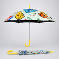Wheel style Cat & Dog Printed UPF 50+ Kids-Umbrella-5-10Y