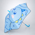 Wheel style Blue Cute Dino Printed UPF 50+ Kids-Umbrella-5-10Y