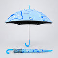 Wheel style Blue Cute Dino Printed UPF 50+ Kids-Umbrella-5-10Y