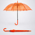 Orange Jelly Transparent Umbrella for Teens & Adults