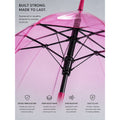 Hot Pink Jelly Transparent Umbrella for Teens & Adults