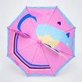3D Face Pink Unicorn Umbrella for Kids-3-8Y