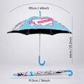 Wheel style Princess Girl Printed UPF 50+ Kids-Umbrella-5-10Y