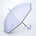 Purple Solid Black border Umbrella for Adults