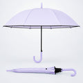 Purple Solid Black border Umbrella for Adults
