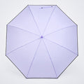Purple Solid Black border Umbrella for Adults