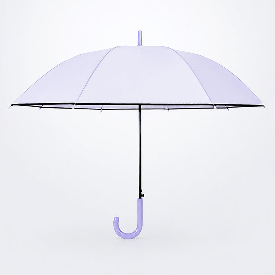 Purple Solid Black border Umbrella for Adults