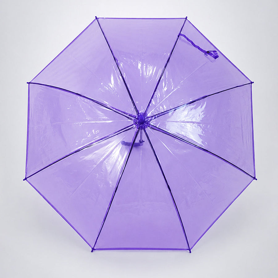 Rich Purple Jelly Transparent Umbrella for Teens & Adults