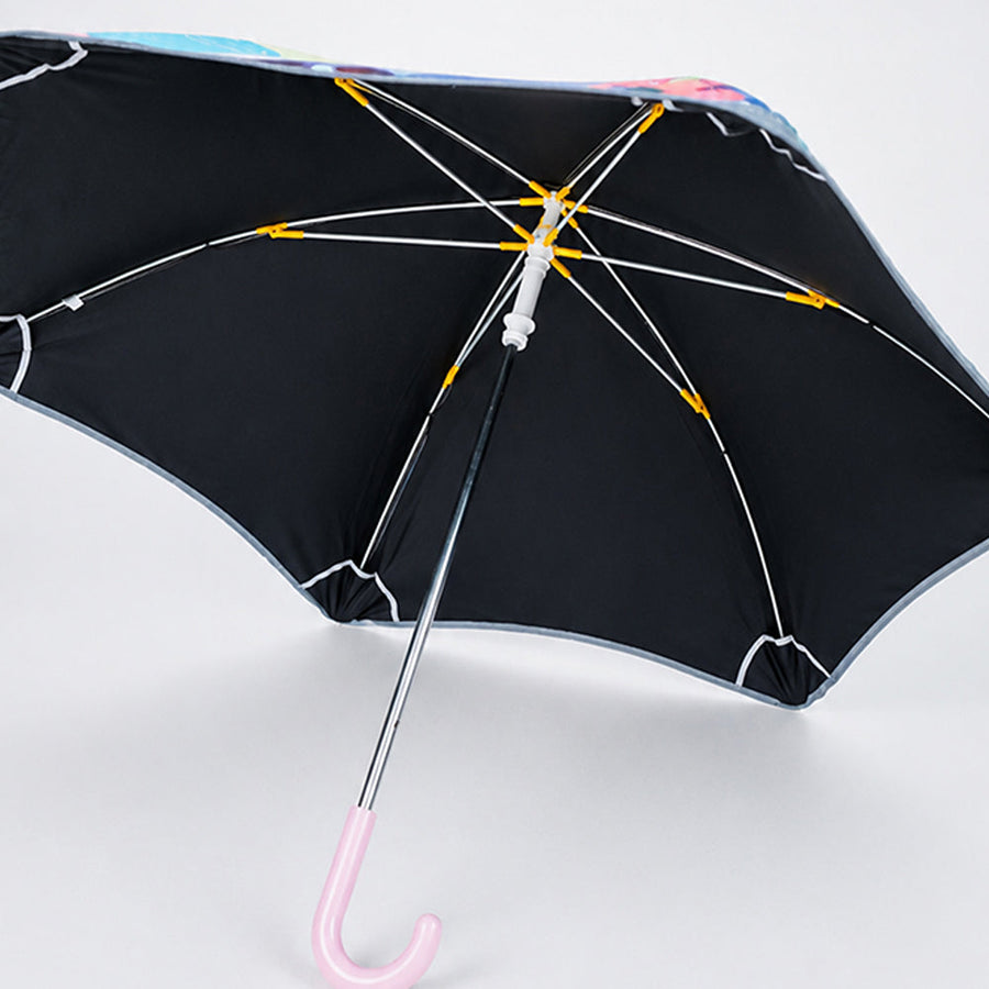 Wheel style Strawberry & Teddy Printed UPF 50+ Kids-Umbrella-5-10Y