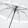 White Big Border Transparent Umbrella for Teens & Adults