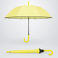Yellow Solid Black border Umbrella for Adults & Teens