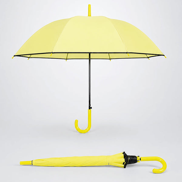 Yellow Solid Black border Umbrella for Adults & Teens