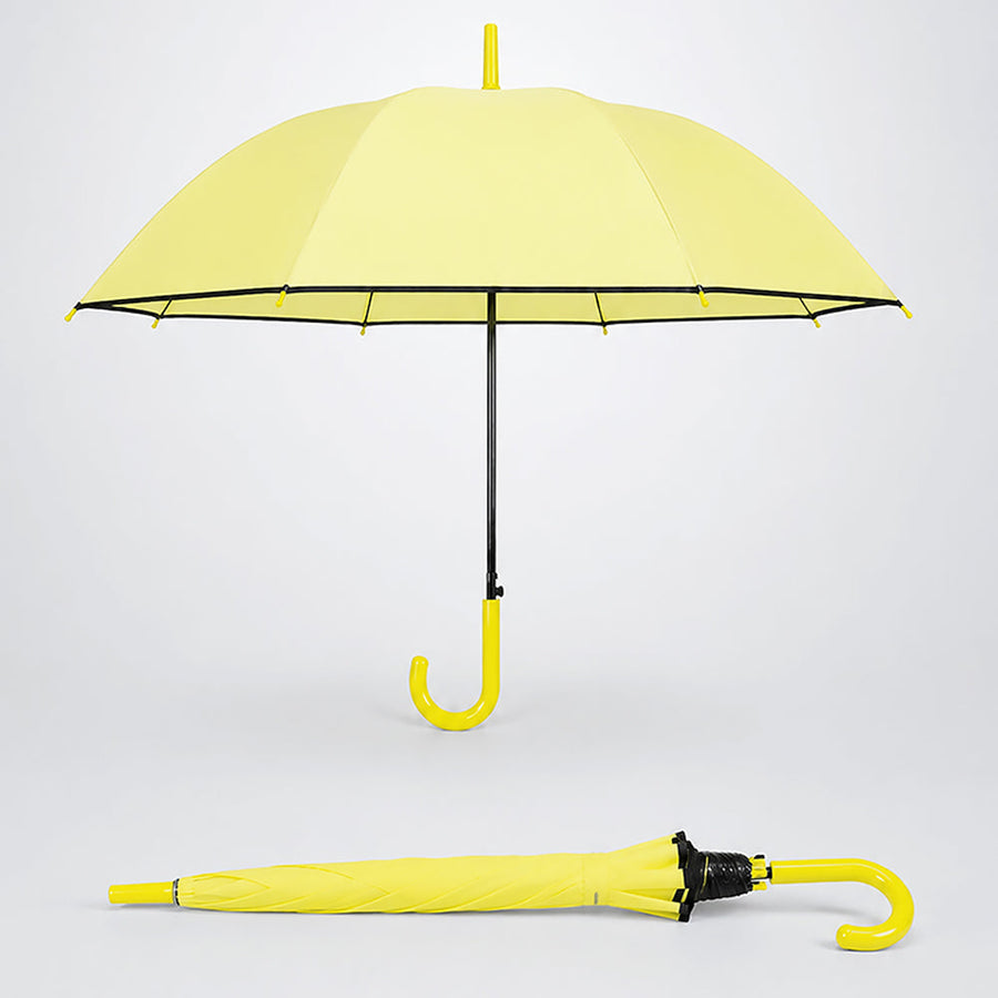 Yellow Solid Black border Umbrella for Adults & Teens