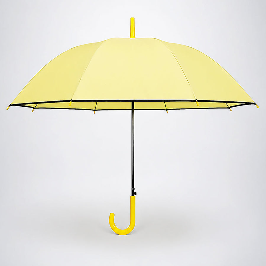 Yellow Solid Black border Umbrella for Adults & Teens