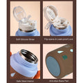 Brown 3Stripes Lid Series,  Stainless Steel Kids Water Bottle , 500ml