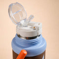 Brown 3Stripes Lid Series,  Stainless Steel Kids Water Bottle , 500ml