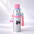 Pink Silver Black Cat Stripes Cap Series,  Stainless Steel Kids Water Bottle , 520ml